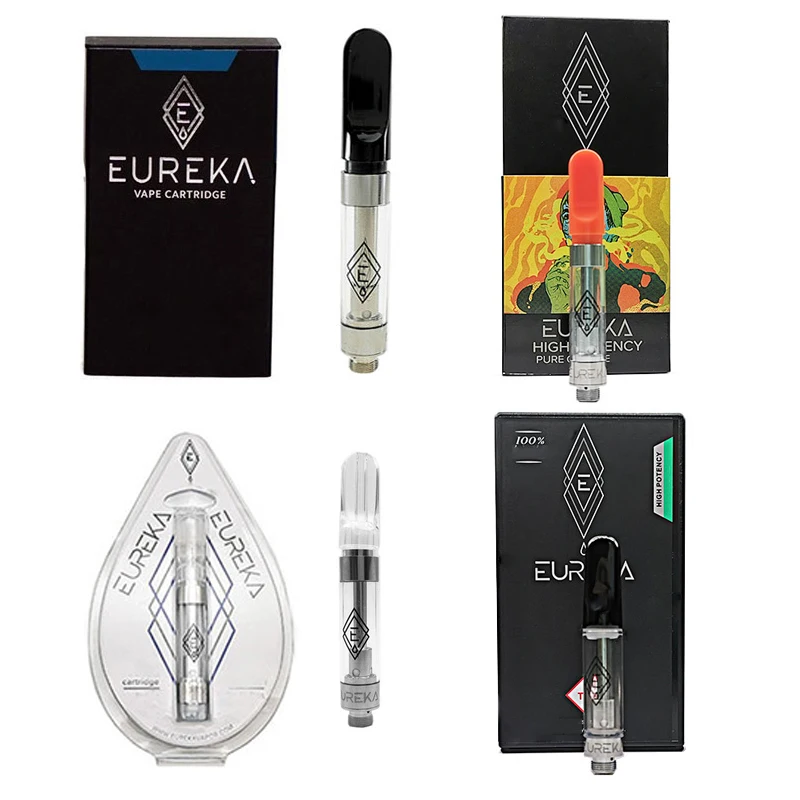 
Eureka Cartridge 2020 New Empty Cartridges 0.8ml/1.0ml Eureka Glass vape vaporizer pen 510 Thread Vape Pen Cartridge 