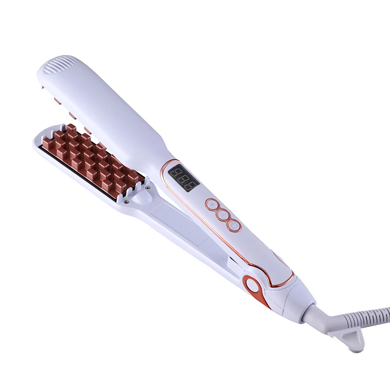 

Hair Styling Tool Volumizing Lcd Digital Display Beauty Salon Hair Straightening Irons With Removable Comb