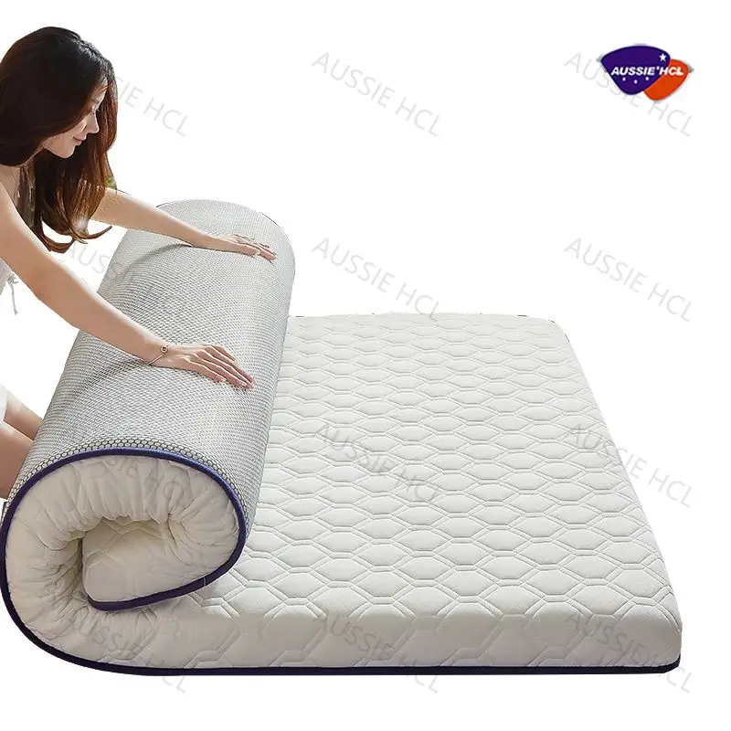 

Quality sleep well single double full king mattresses royal luxury high density swirl gel memory rebonded foam mattress topper