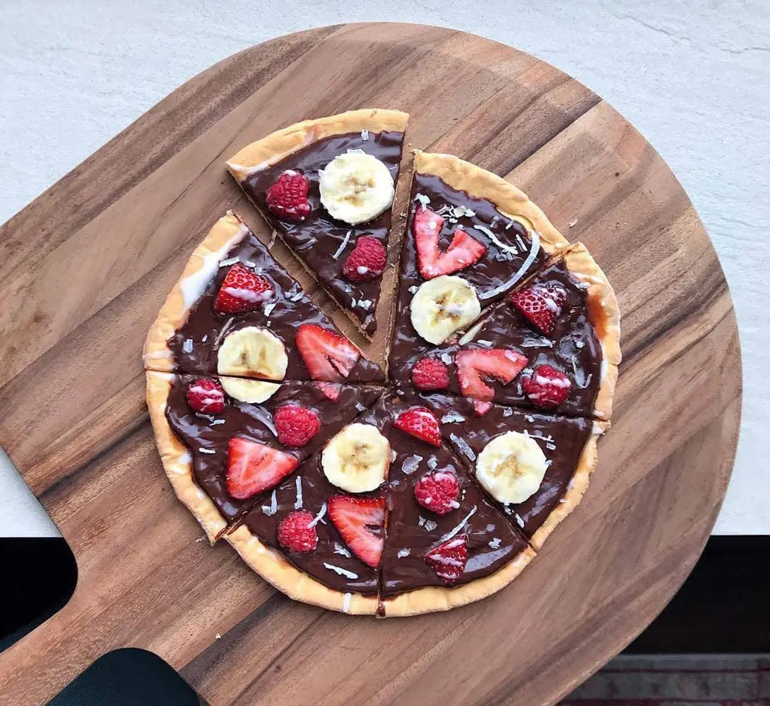 

Natural Bamboo Pizza Peel Paddle and Cutting Board