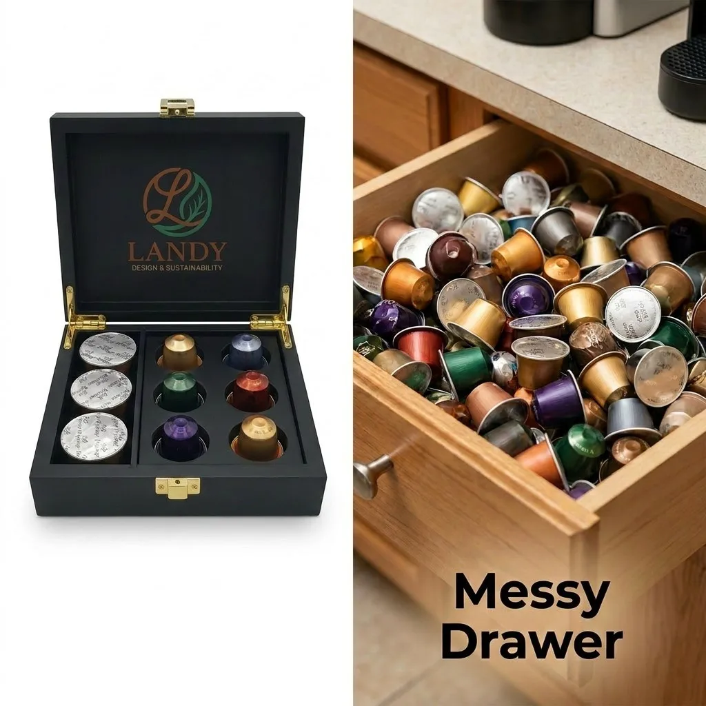 Before and After Coffee Station Organization