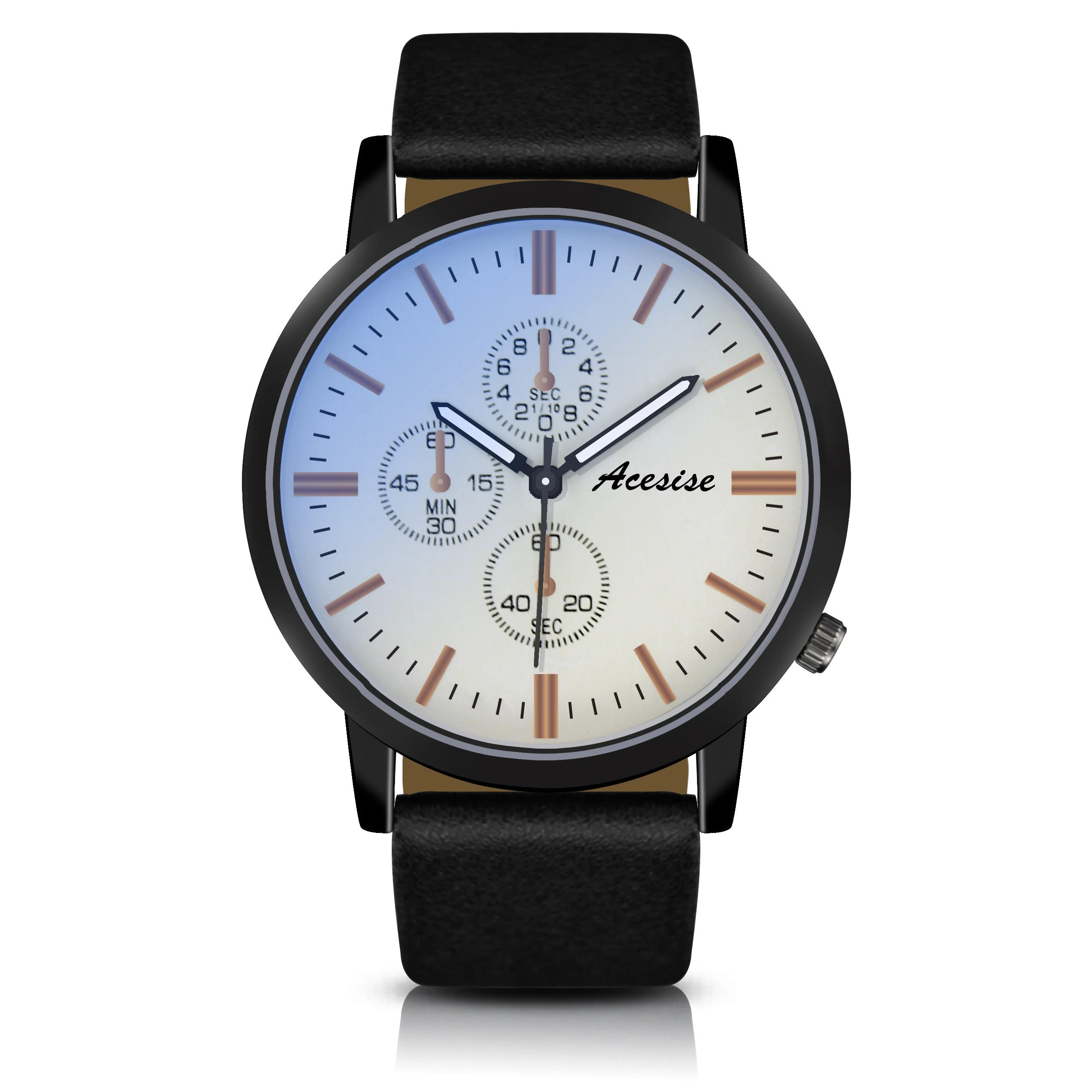 

2021 Hot Sale Fashion Sports Minimalist Leather Waterproof Quality Business Quartz men's Wristwatch