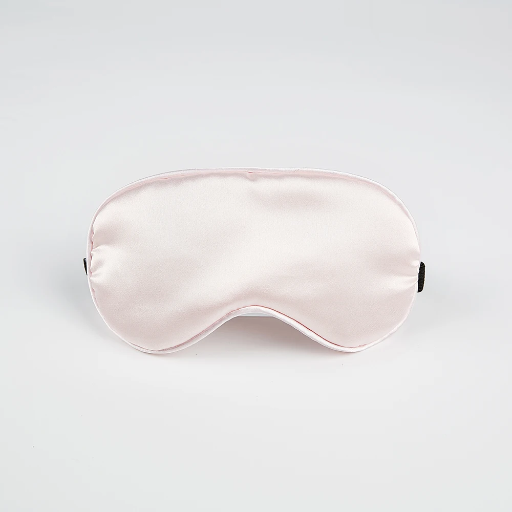 

Adjustable Luxury 19MM 100% Pure Silk Adult Eye Mask for Sleep and Nap, White