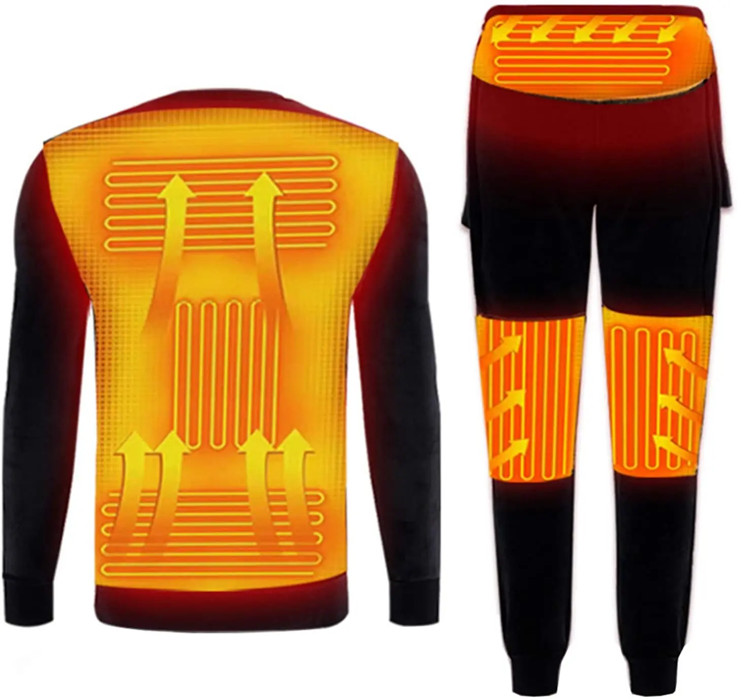 

Wholesale Keep Warm Pajamas Set Winter Men's Trousers Heating Thermal Underwear Sets Mten's Heated Long Johns