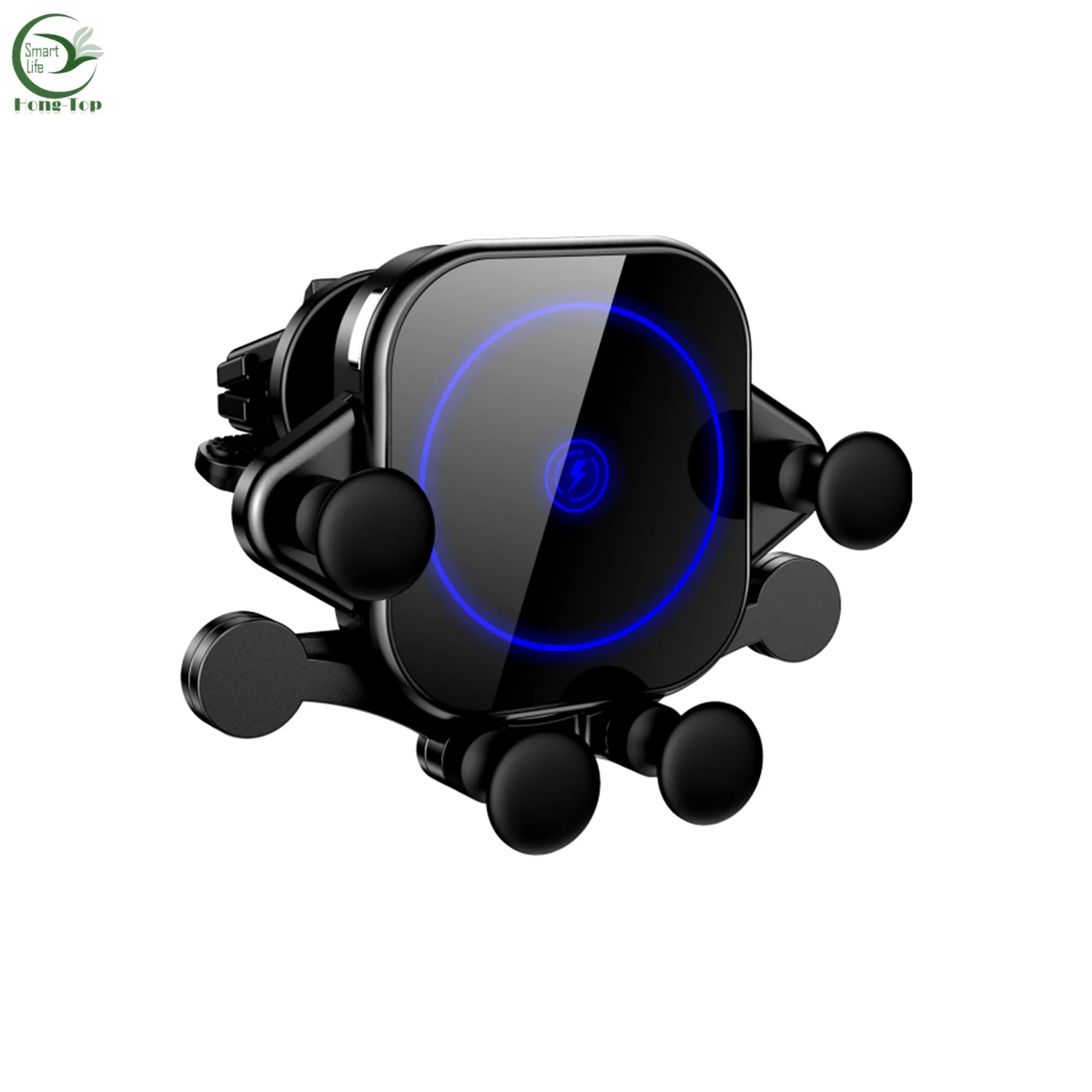 

Rotating abs car mobile phone stand holder fast wireless charger