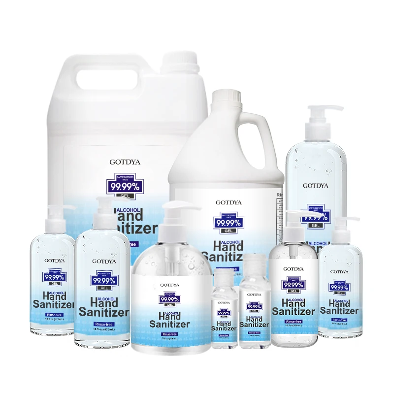 

Wholesale OEM Custom Waterless Instant Liquid Plastic Bottle Wash Antibacterial 500ml Alcohol Gel Hand Sanitizer, Custom color