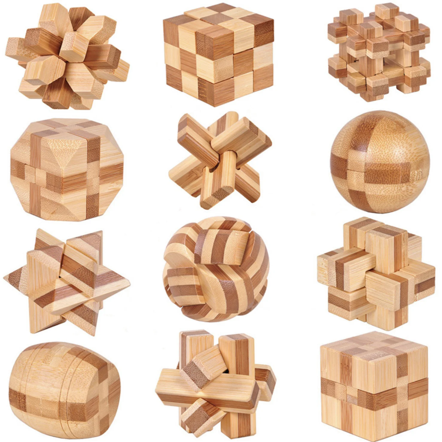 

Intelligence 3d Brain Teaser Wooden Bamboo Wood Puzzle