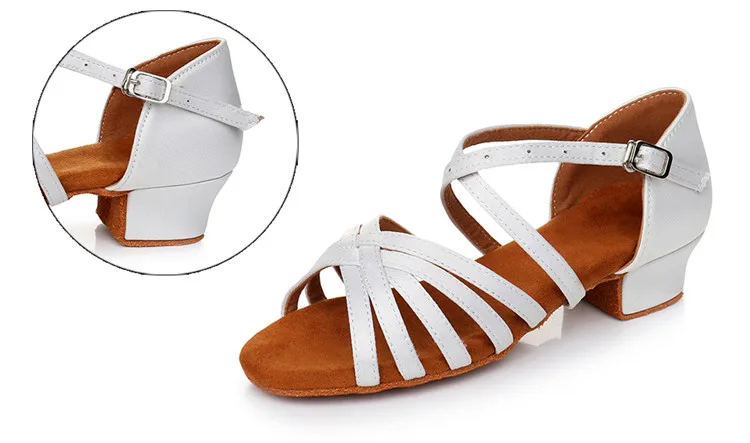  7Colors Girls Ballroom salsa Dance Shoes Girls Children Latin Dance Shoes