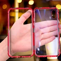 

carcasas de celular for huawei y9 2019 magnetic adsorption phone case tempered glass phone case