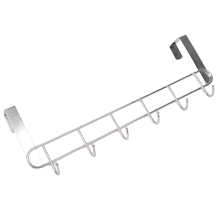 

Decorative Stainless Steel Hanging Hook Wall Mounted Hook Rail Coat Rack Clothe hook for Bathroom, Silver