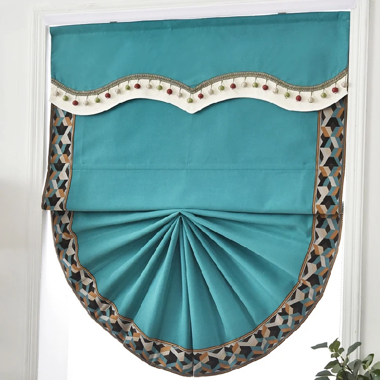 Keco Automatic Roman Blinds Made By Super Quiet Tubular Motor With Remote Controlling And Smart