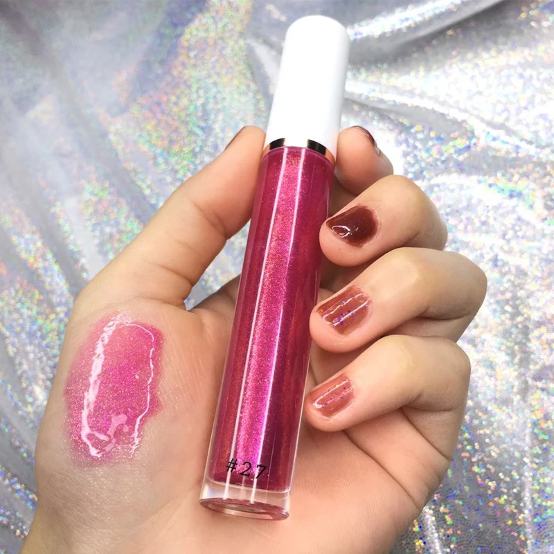 

No label cosmetics vegan glitter lip gloss
