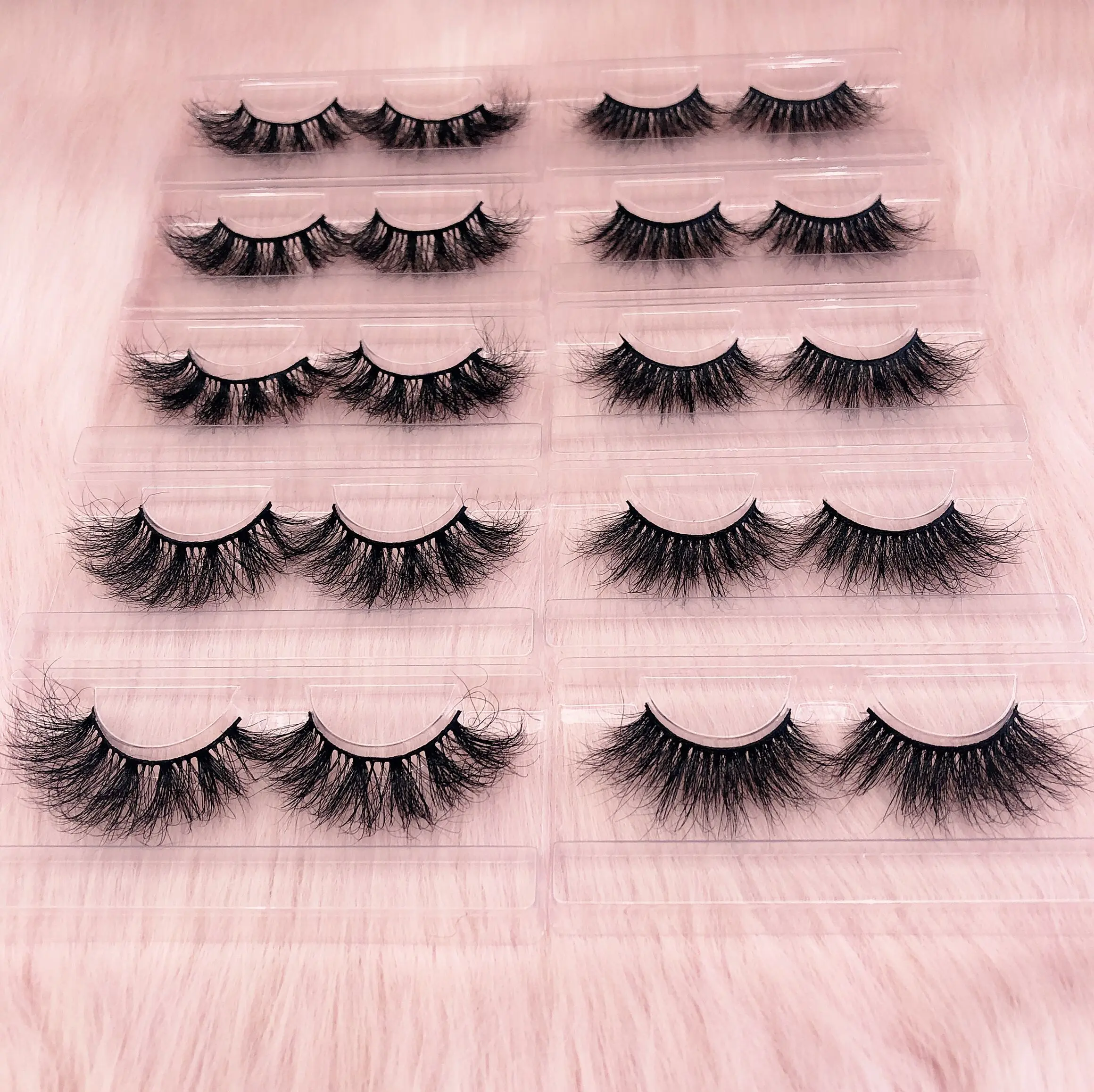 

lashes kit tweezers beautiful mink lashses with packaging