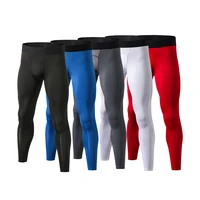 

Plain custom dri fit fabric clothing athletic running sport tights for men tights men running gym compression tights sports wear