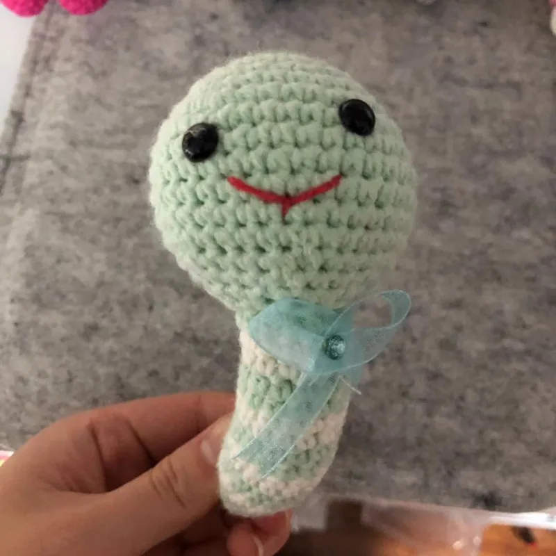 2019 Con S&acirc;u Bướm 100% Cotton Sợi Crochet worm L&uacute;c Lắc đồ chơi B&eacute; Nhồi B&ocirc;ng crochet sợi Đồ Chơi