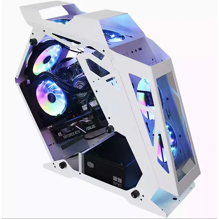 

Good material and high quality gaming pc case with computer case, White
