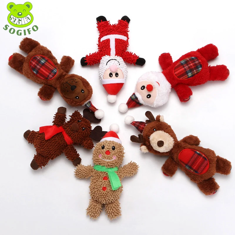 

Christmas Animal Skin Pet Toys Dog Chew Chew Toys For Puppy Teething Plush Toy For Pets