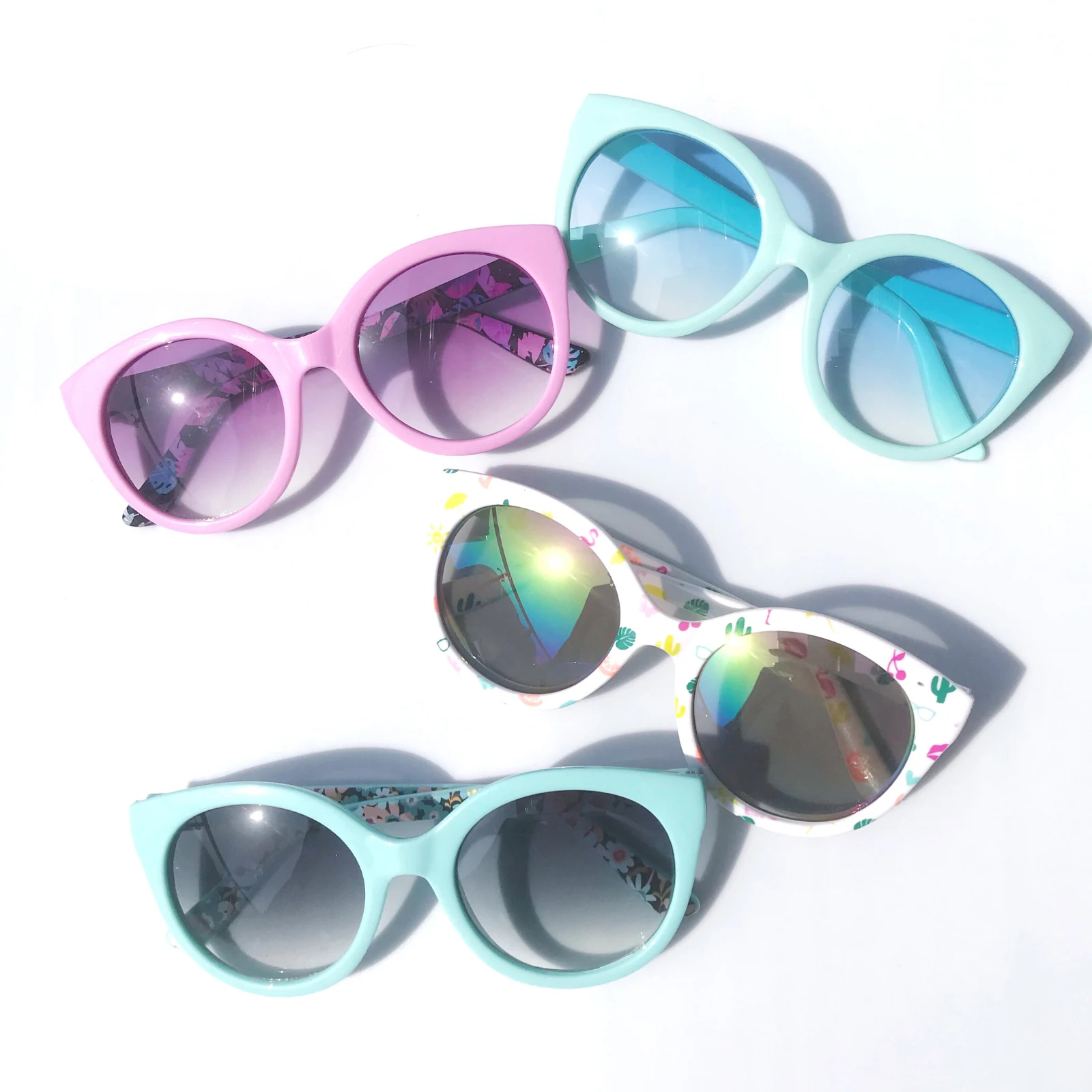 

VIFF HP19753 fancy pattern promotion beach sun glasses river holiday hot seller colorful party wafering sunglasses 2021