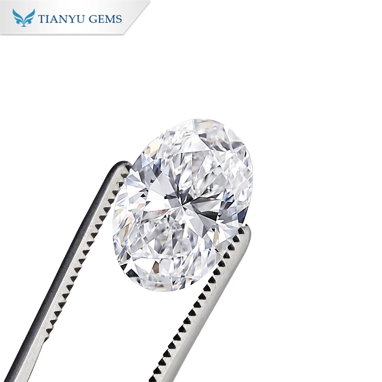 

Tianyu Gems 9.90x7.22x4.37mm 2.01CT-D-VS1 Oval brilliant cut Excellent CVD Lab Grown Diamond