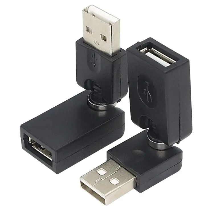 

480mbps USB 2.0 Male to Female Extension Connector 360 Degree Rotation Adjustable Converter