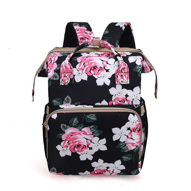 

Wholesale Portable Waterproof Mummy Back Pack Large Capacity Mummy Backpack Foldable Baby Crib Bed Diaper Bag with Bassinet