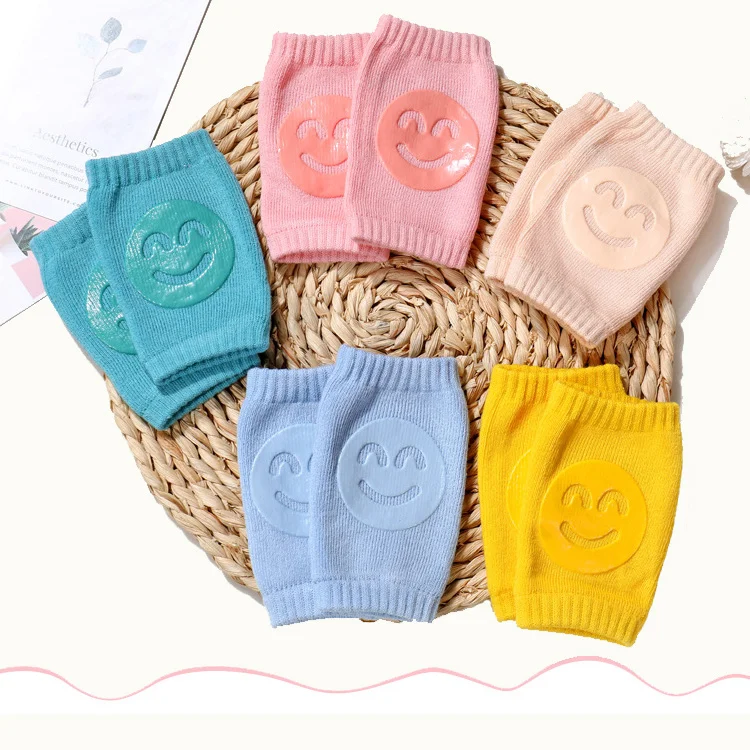 

Wholesale Cotton Infant Safety Warm Cute Thick Crawling Anti Slip Baby Knee Pads