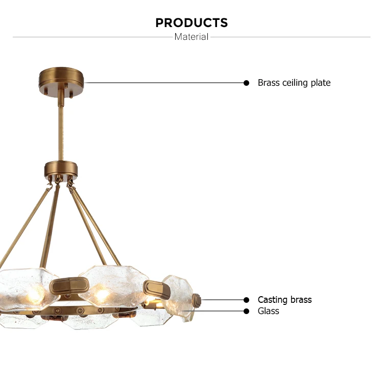 brass pendant lighting chandelier modern