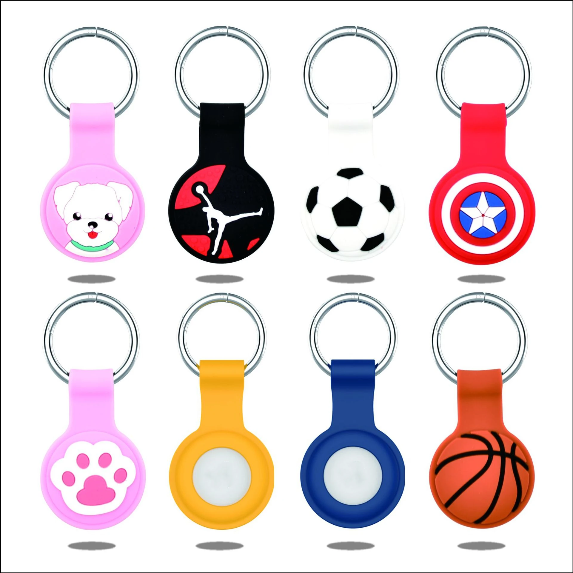 

Free Samples Silicone Pet Airtag Case Dog Anti-Lost Device Keychain Silicone Protective Cover Suitable For Airtags Holder