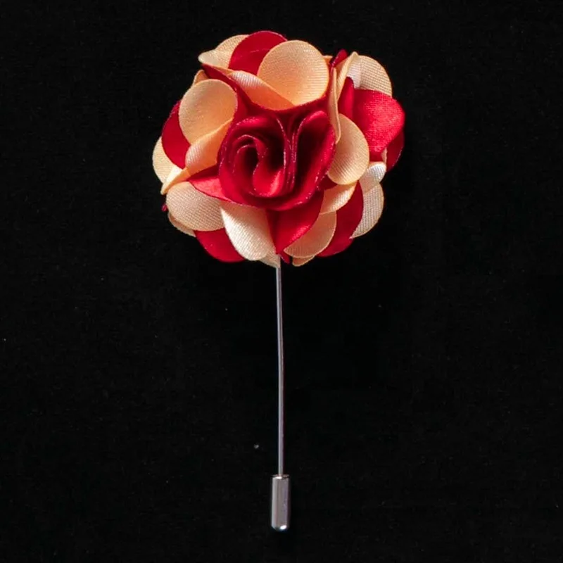 

Lapel Flower Pin Rose for Wedding Boutonniere Stick