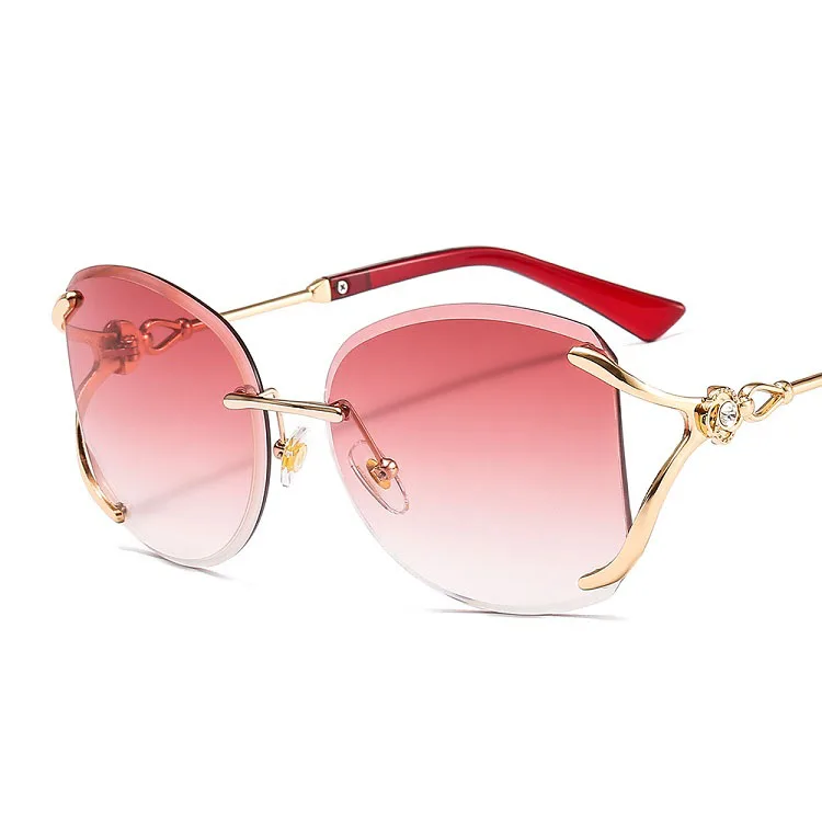 

Small Cuttle Fish Sunglasses From China Shades Sunglasses Luxury Pink Rimless Custom Sunglasses Women