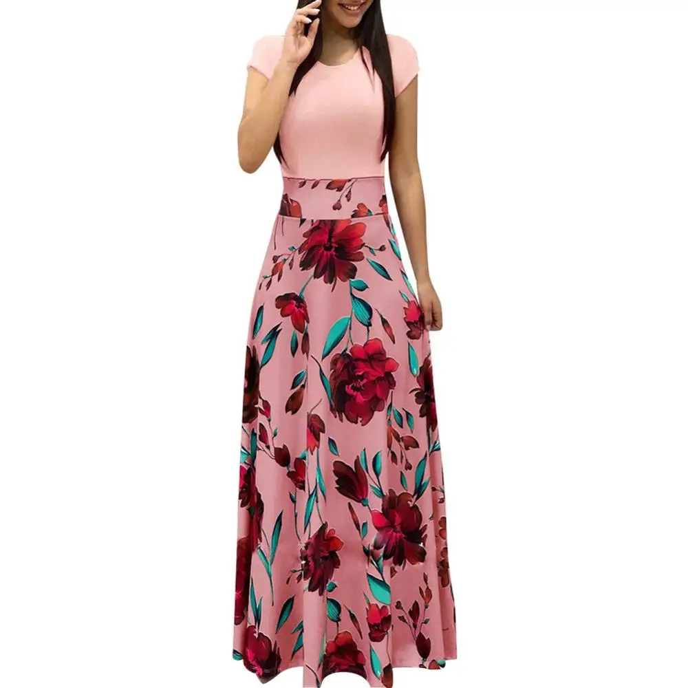 

Factory Sale Various Widely Used Party Plus Size Long Women Maxi Floral Elegant Casual Dresses