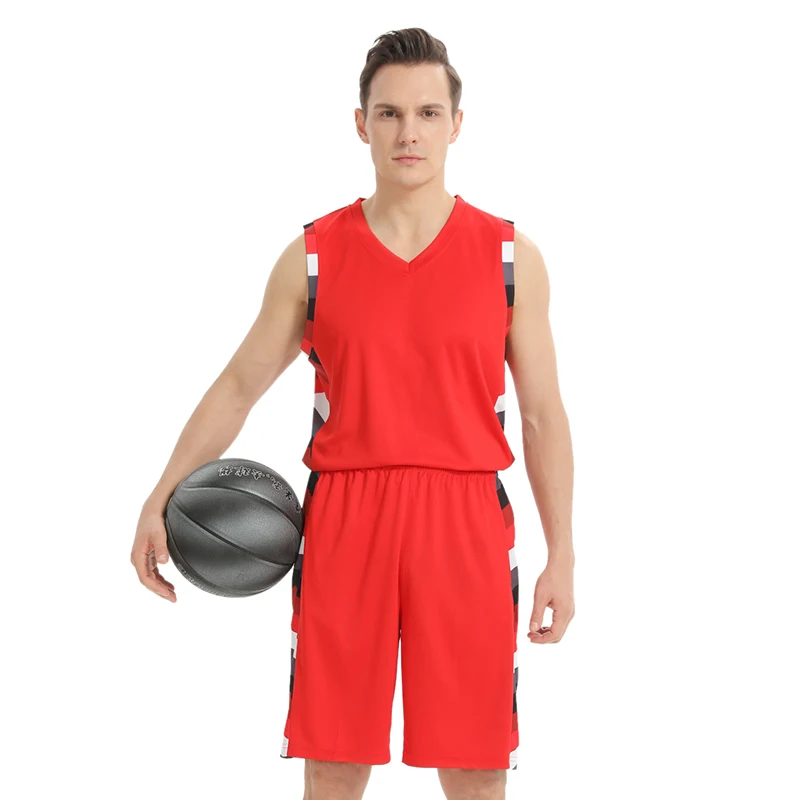 

Wholesale Custom Design Your Logo Men Basketball Jersey Basketball Breathable Uniform Set