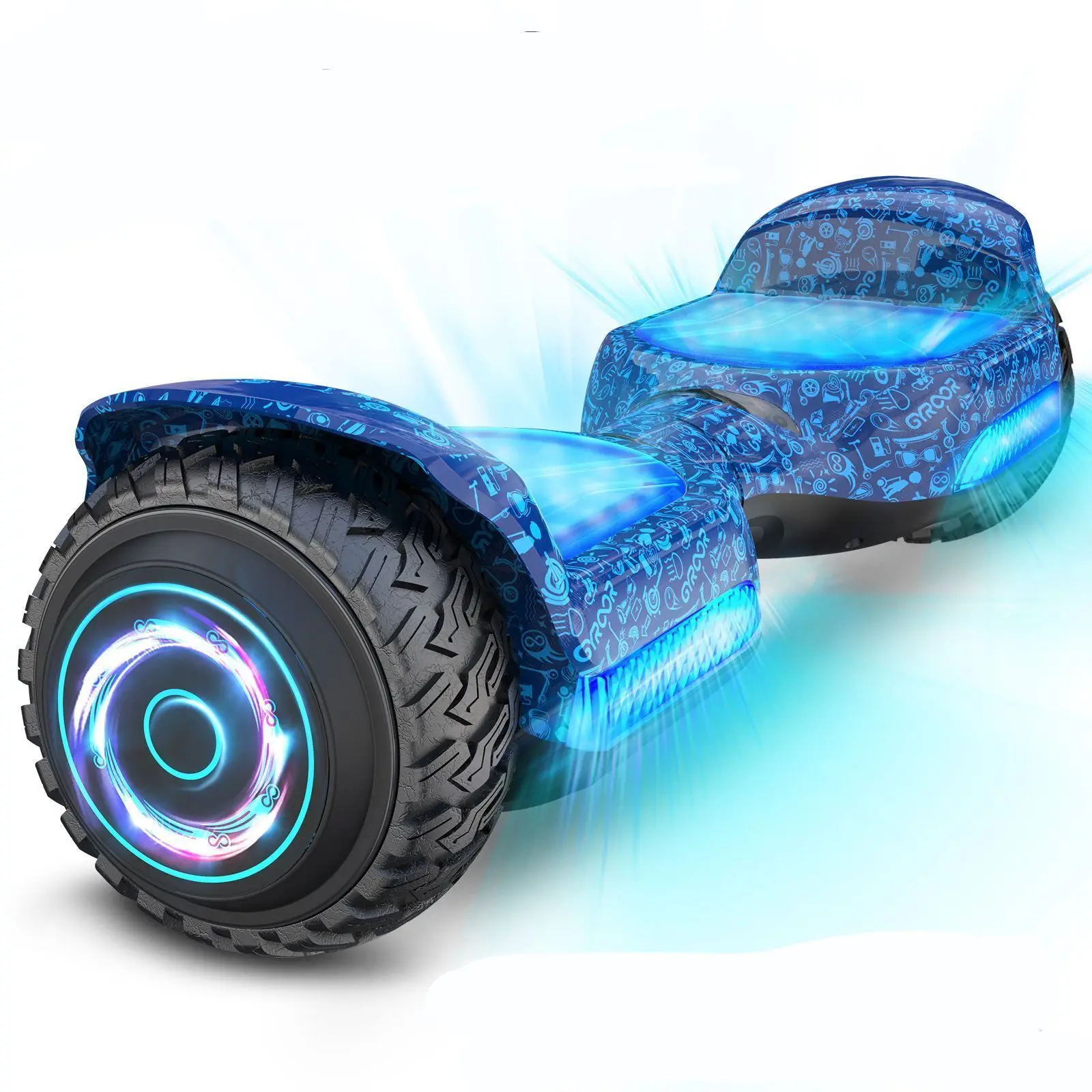 

High quality Self-balancing Electric Scooters Hoover Boards Off-road Electric Balance Scooter With Handle Led Lights, Different color are available