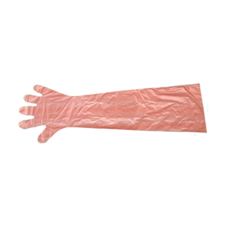 
Veterinary equipment plastic PE disposable animals long glove veterinary glove 