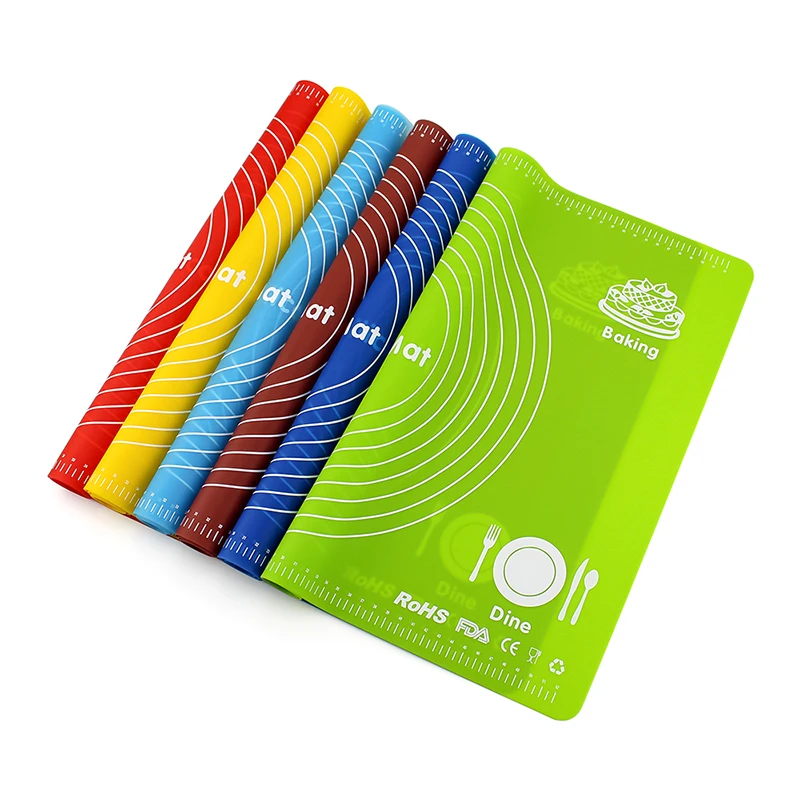 

Silicone Placemats Multifunctional Silicone Mat Placemats for Kids Washable Non-Slip Mats Waterproof Place Mat for Kitchen Hotel, Yellow, purple, blue, green, pink, red, grey, black or custom