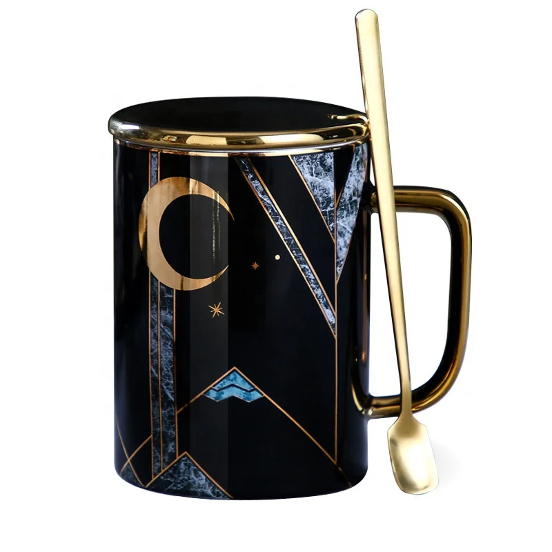 

Luxury Moon Stars Coffee Mug for Birthday Gift 450ml, Wedding gift