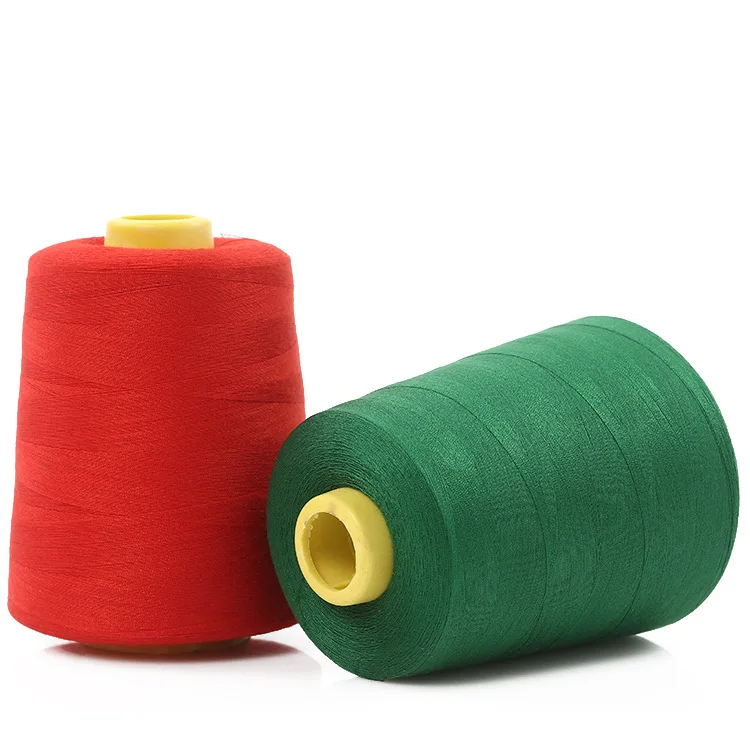 

5000yds cone pack 20S/2 spun polyester sewing thread for jeans