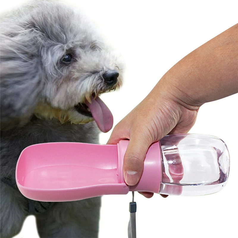 

Wholesale Manufactory Food Grade Leak Proof 280ml Foldable Pet Preform Portable Pet Dog Travel Water Bottle