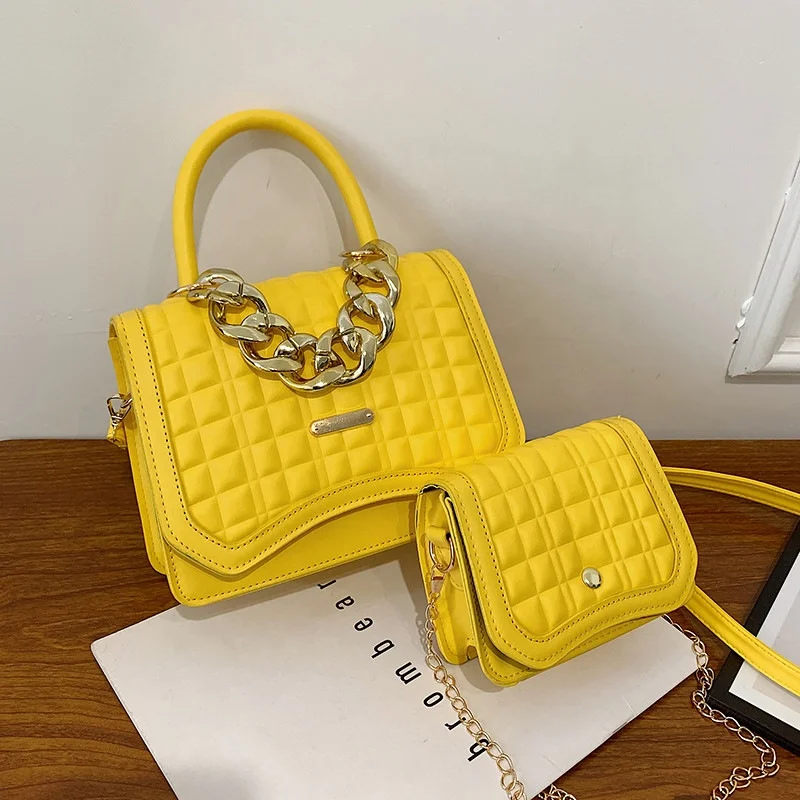

New 2022 Chain Shoulder Bags Crossbody Purses and Handbags Set Ladies Women Hand Bags Luxury, Customized color