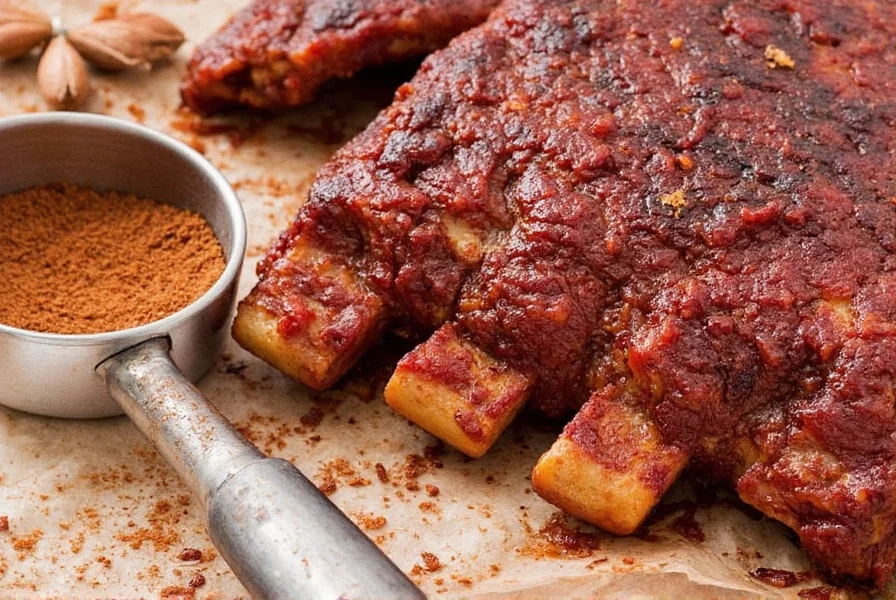 Before and after photos of ribs cooked in oven