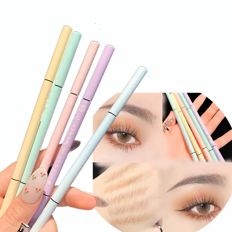 

lovely pink retractable eye brow pencil private label eyebrow pencil, OEM Waterproof Long lasting eyebrow pencil with brush