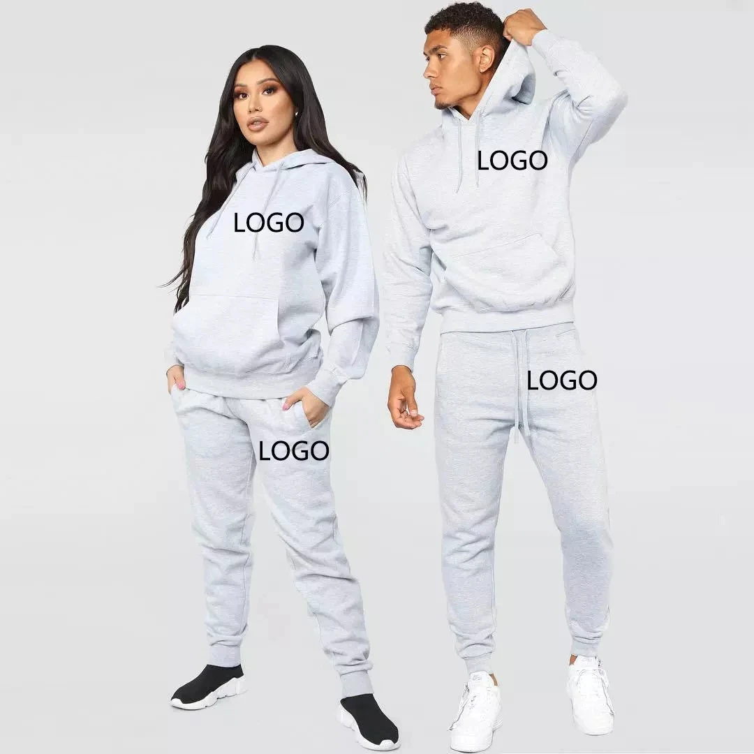 

Wholesale Custom Logo Lightweight Unisex 100% Polyester Track Jogging Suit Sweatsuit Set, Color1-color2