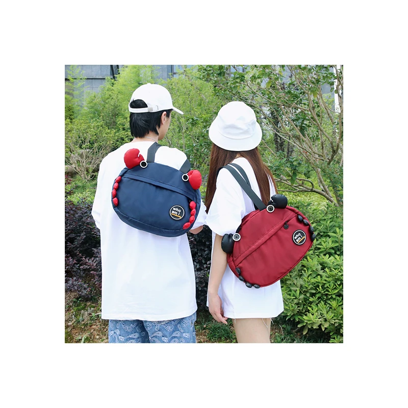 

Student Girls Totes Bags New Funny Crab Handbags Campus Travel Underarm Couple Fashion Sac A Main Femme Summer Lovely Hand bags