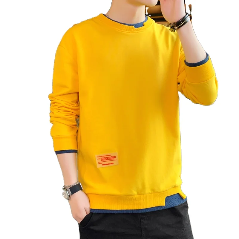 

High quality long sleeve shirt pullover windproof and canvas Polyester men's t-shirts long sleeve 2021