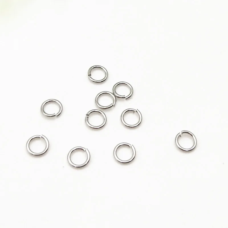 500pcs/bag 316L Stainless Steel  Jump Ring Jewelry Findings Jump Open Ring3-15 MmWHOLESALE BULK DIY Accessories