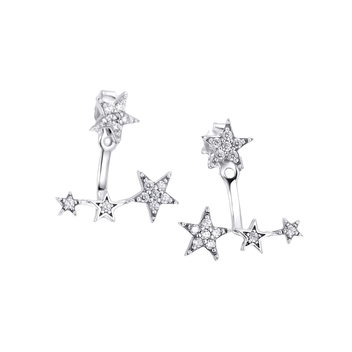 

Good Quality Twinkle Little Star Cz Studs Earrings 925 Sterling Silver Jewelry