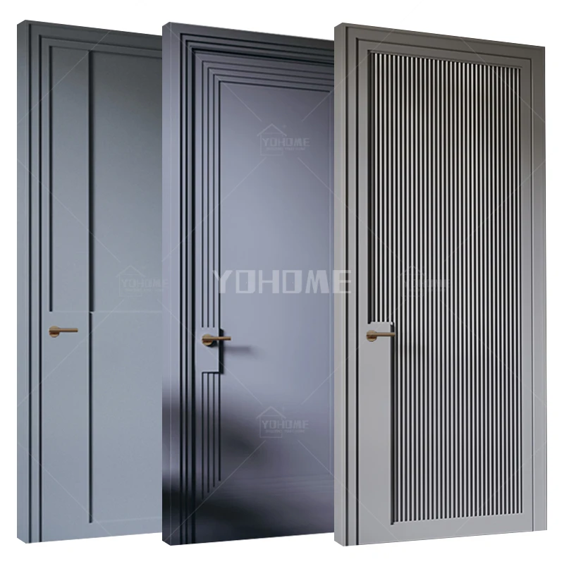 

Guangdong yohome wholesale wooden doors for room best wood door design semi solid core hdf mdf interior doors