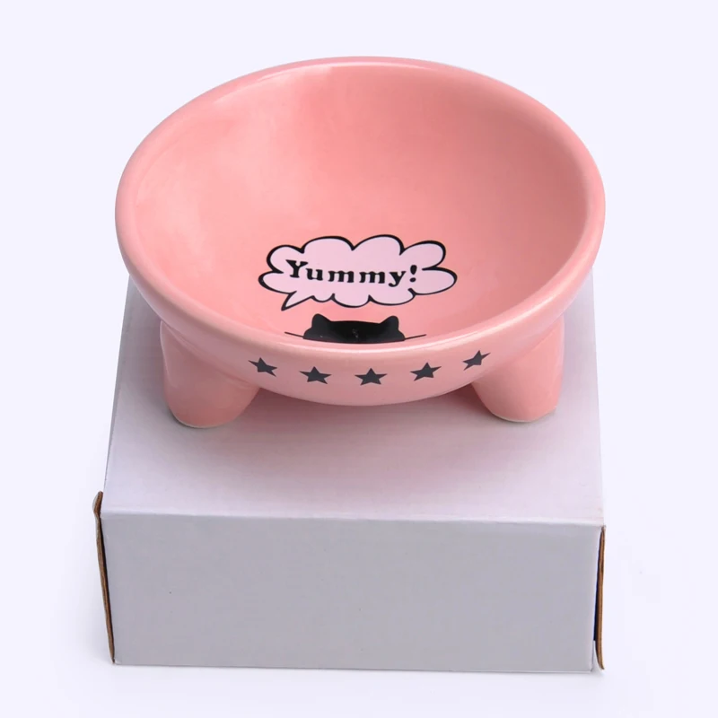 

Cat Pet Bowl Small Dog Teddy Dog Bowl Cat Dog Bowl Pot Tripod Ceramics