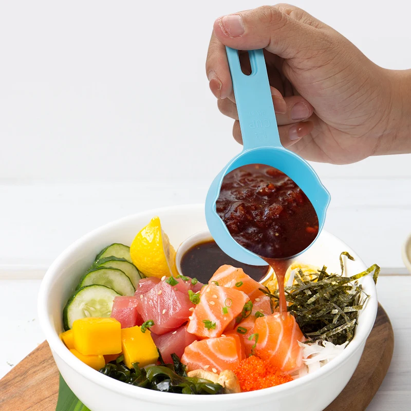 
High quality durable using various cute measuring cup plastic 