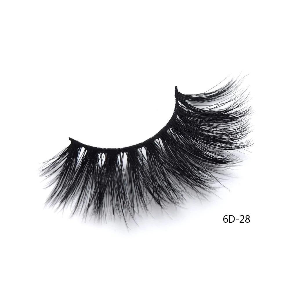 

2021 new arrivals free sample 25MM 100% mink fluffy eyelash vendor, Black color